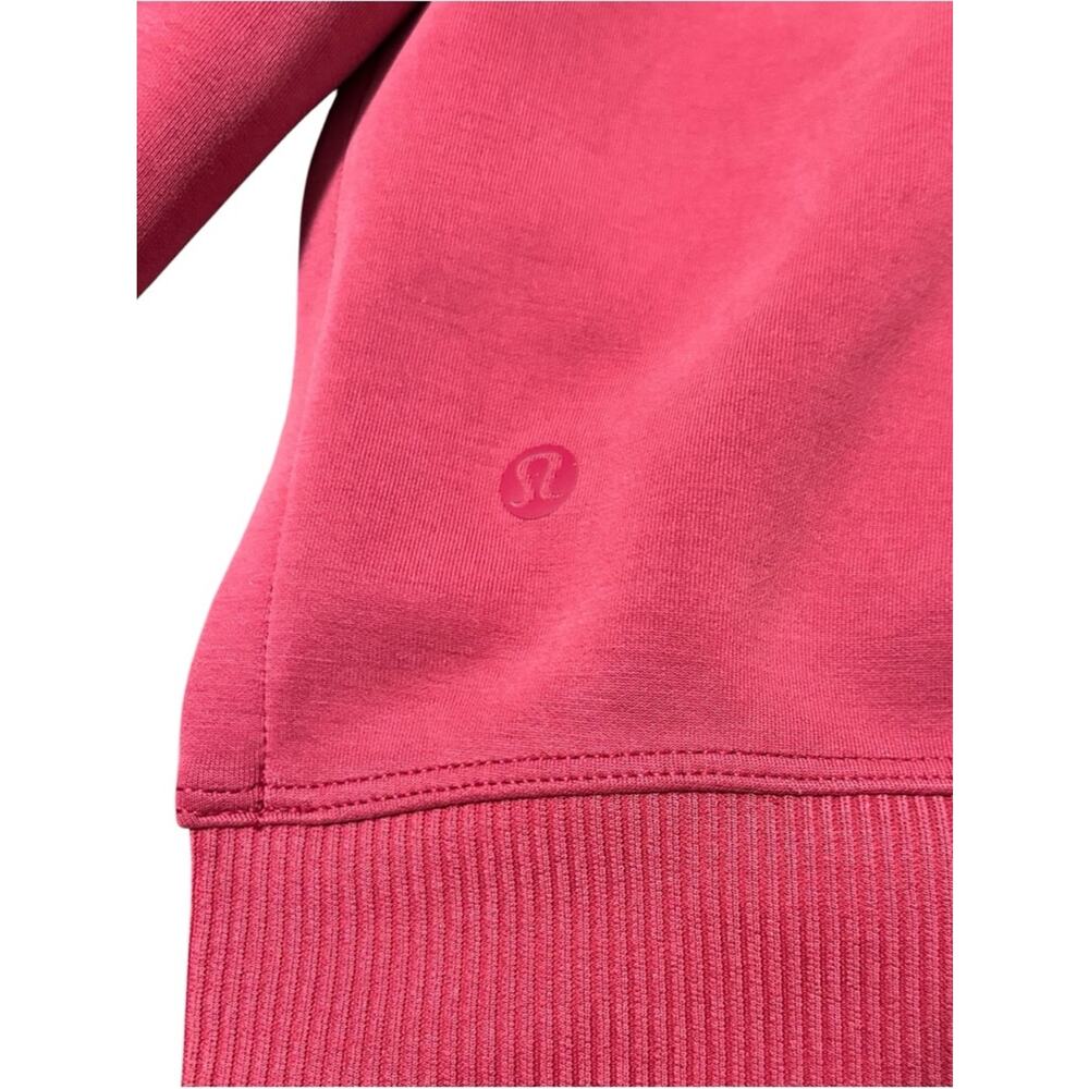 Lululemon Softstreme Turtleneck Pullover Size 6 Pomegranate Pink Athleisure - Picture 4 of 9